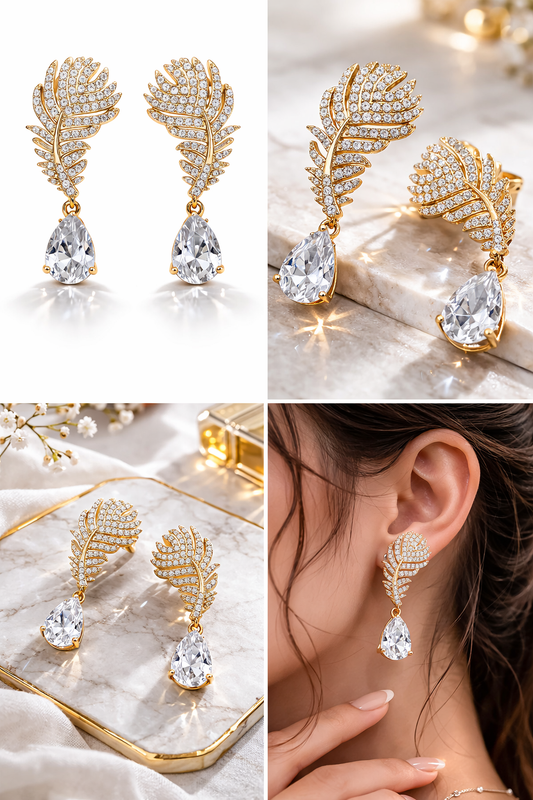 Leaf Design Earrings for Women