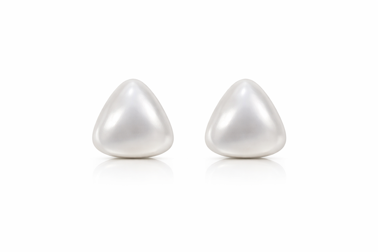 White Pearl Stud Earrings for Women Daily Wear
