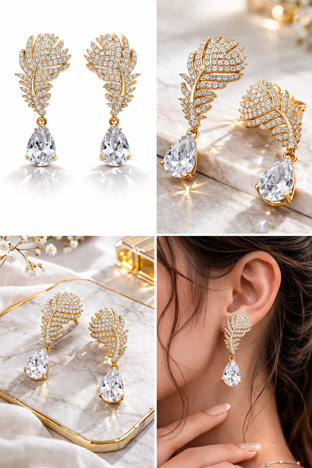 Leaf Design Earrings for Women