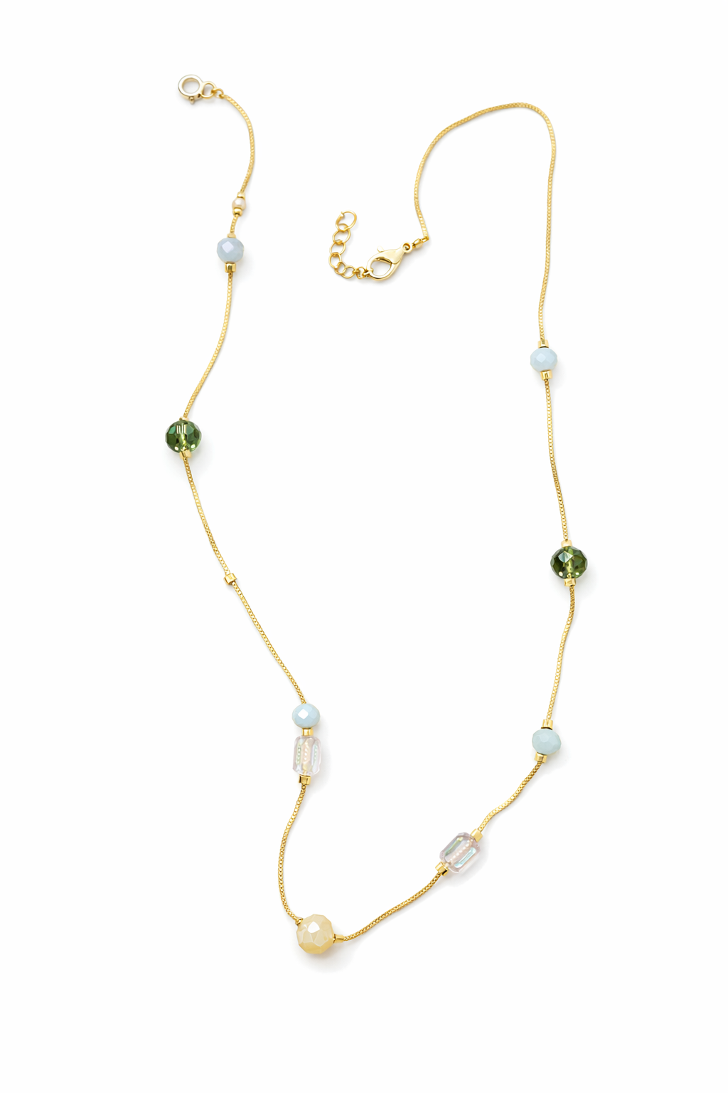 Minimal Beaded Chain Necklace for Women