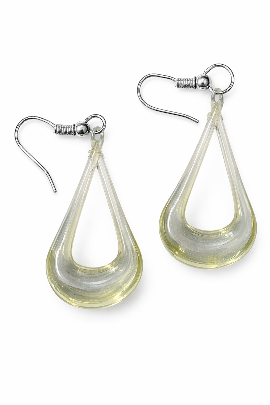 Transparent Teardrop Dangle Earrings for Women Minimal Earrings