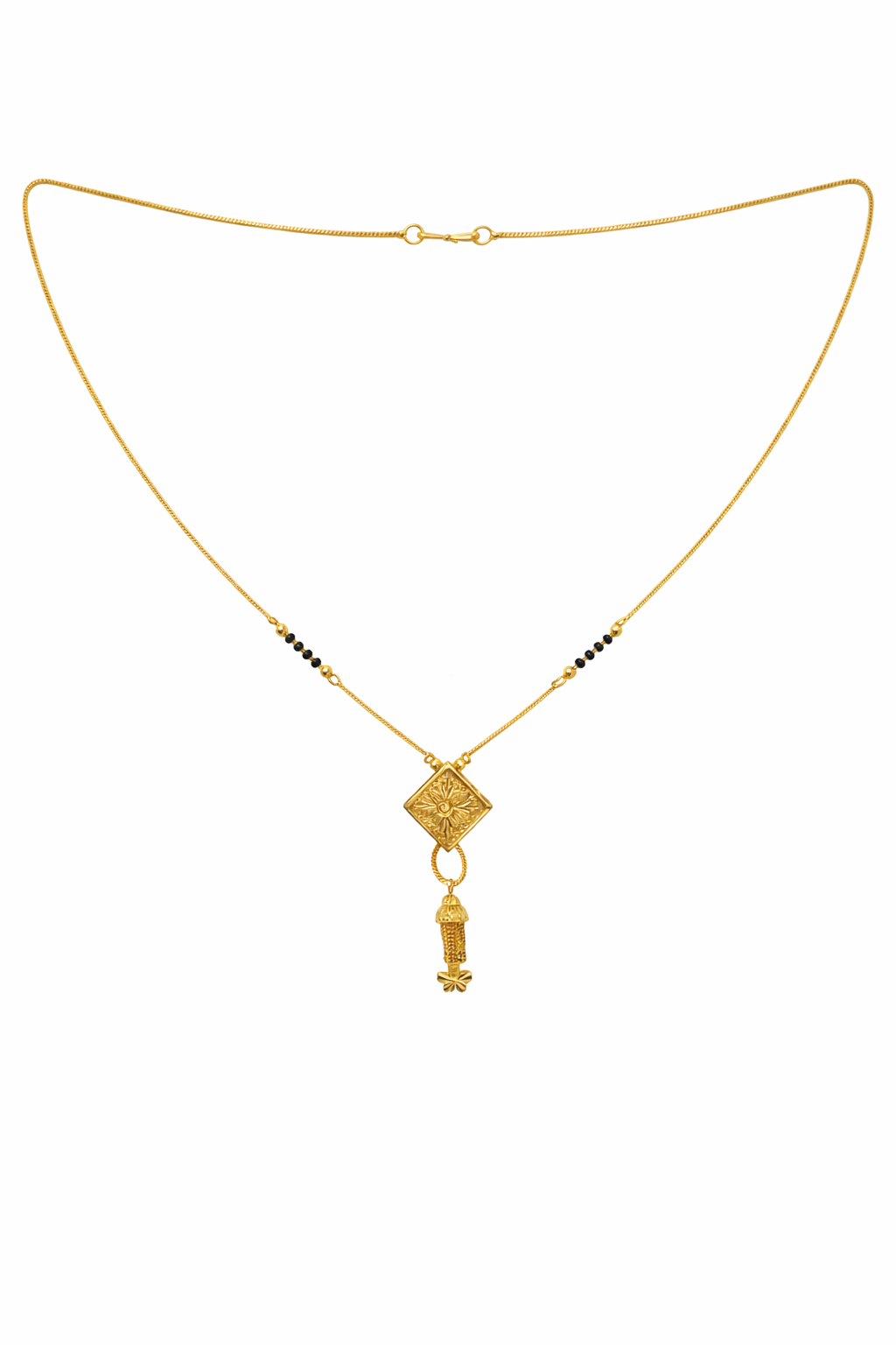 Minimal Gold-Plated Traditional Mangalsutra Necklace
