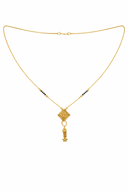 Minimal Gold-Plated Traditional Mangalsutra Necklace