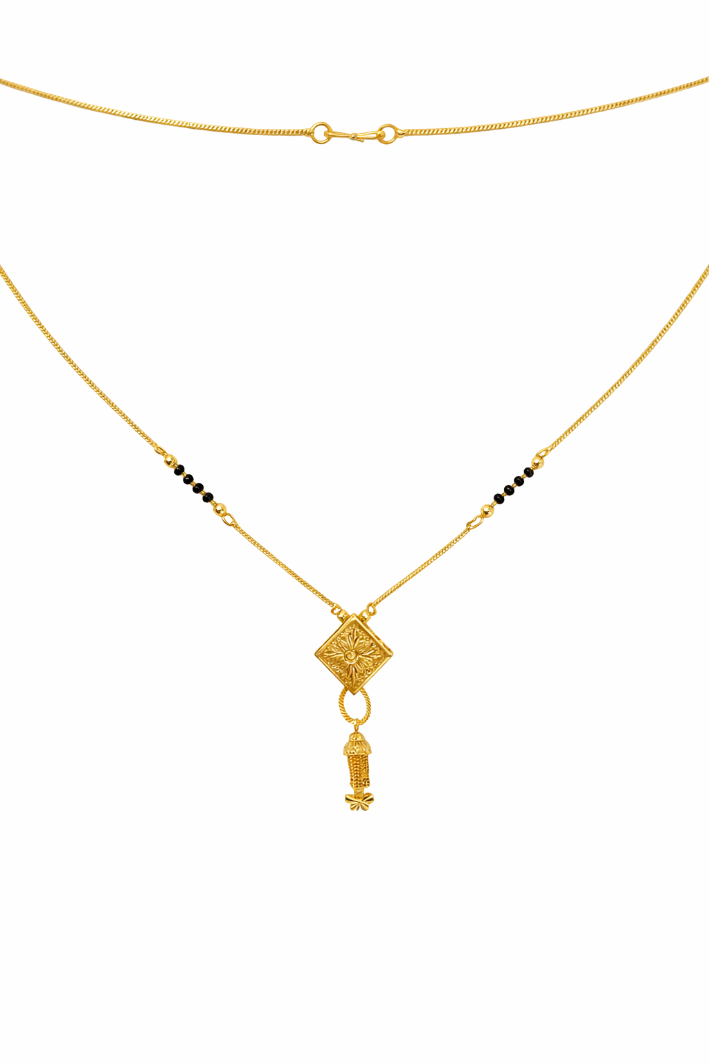 Minimal Gold-Plated Traditional Mangalsutra Necklace