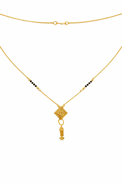 Minimal Gold-Plated Traditional Mangalsutra Necklace